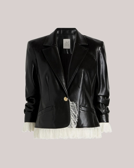 VEGAN LEATHER LE PETIT ROXIE BLAZER