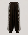 ESME SATIN VERNE PANT IN ESPRESSO