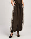 ESME SATIN VERNE PANT IN ESPRESSO