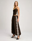 ESME SATIN LACE PETIT MARTA CAMI IN ESPRESSO