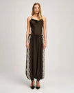 ESME SATIN LACE PETIT MARTA CAMI IN ESPRESSO