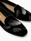 GIGI SMOKING SLIPPER BLACK