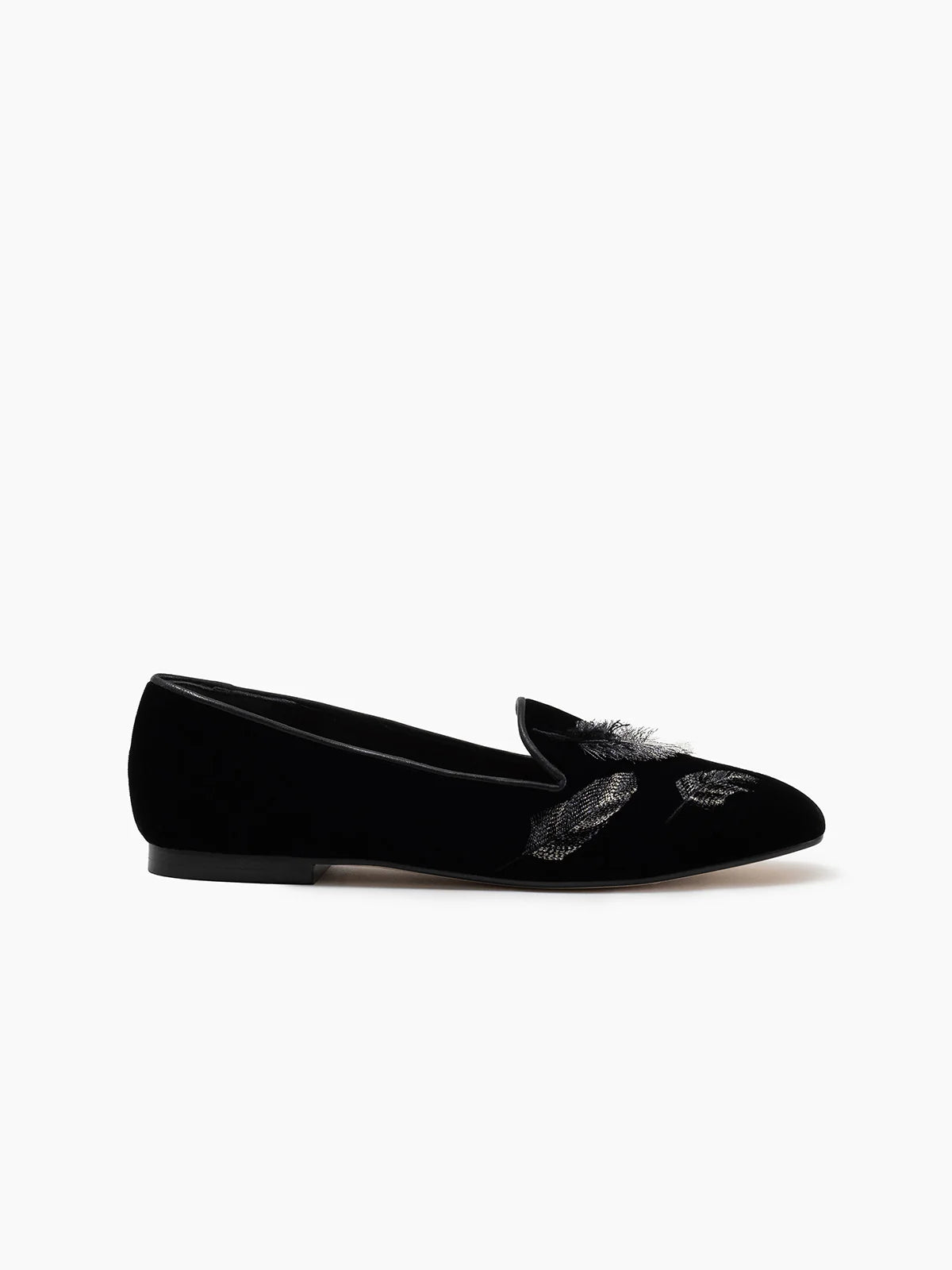 GIGI SMOKING SLIPPER BLACK