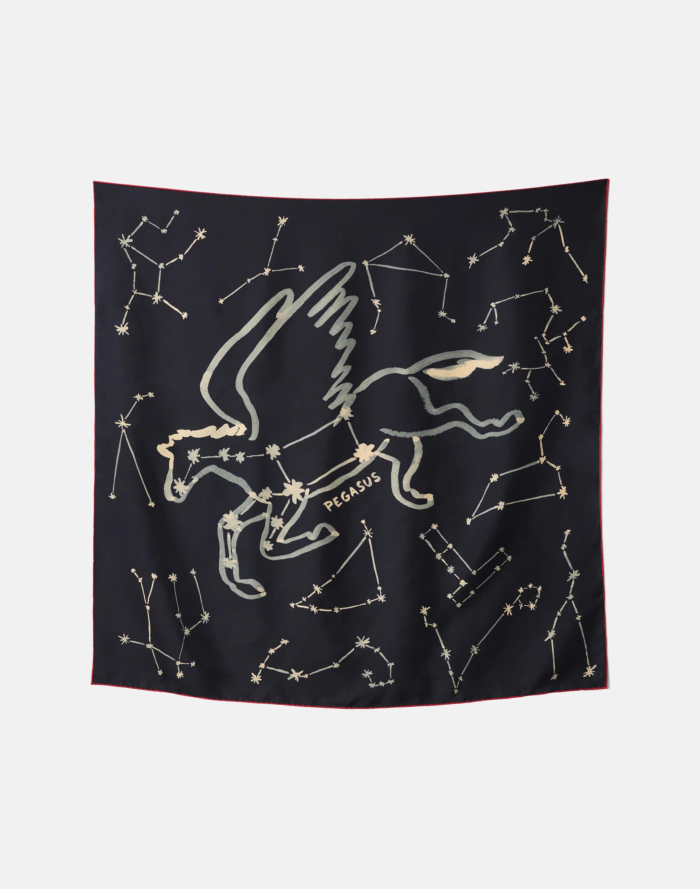 CONSTELLATION PRINT SILK TWILL SCARF
