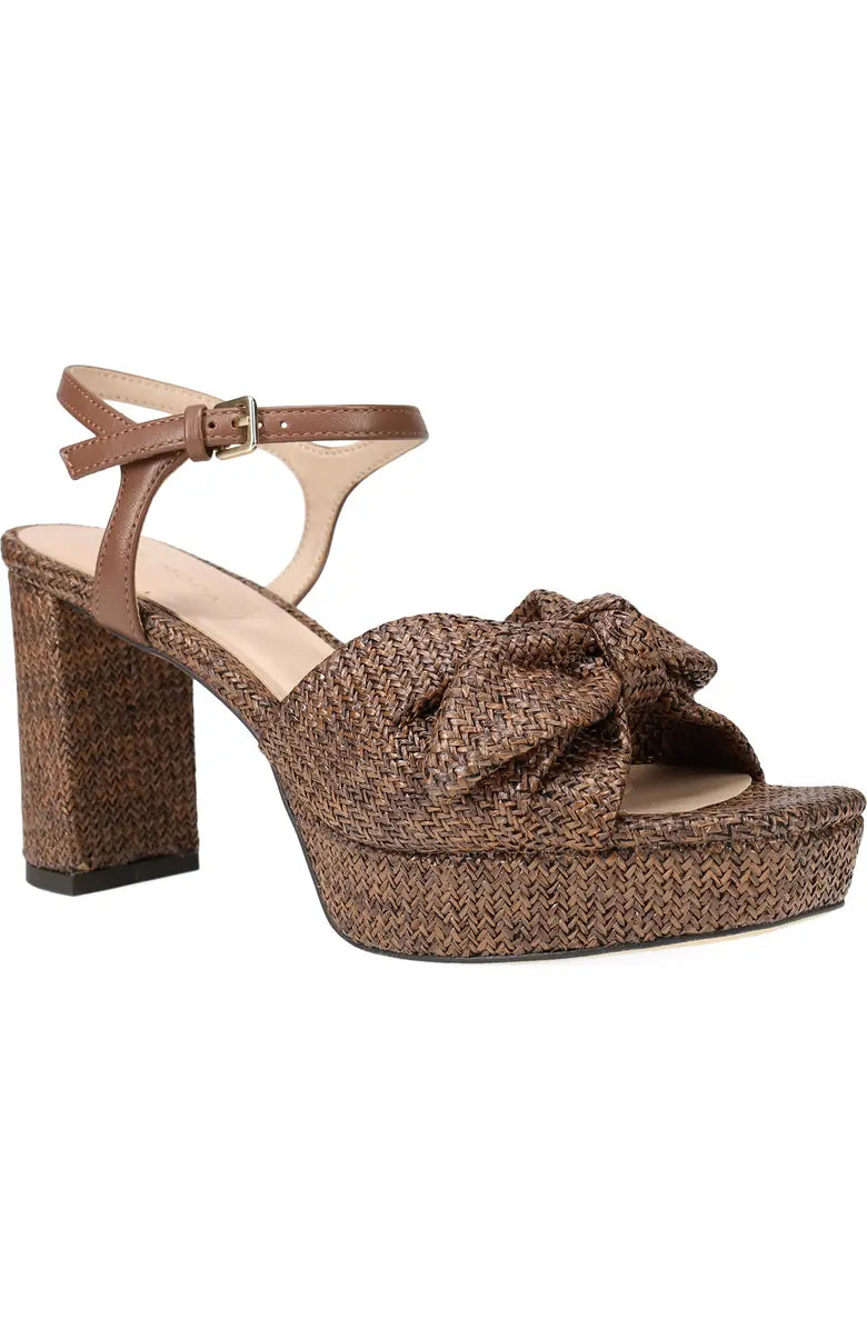 PENNI RAFFIA PLATFORM SANDAL