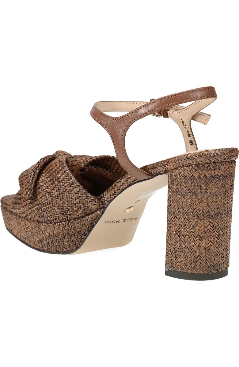 PENNI RAFFIA PLATFORM SANDAL