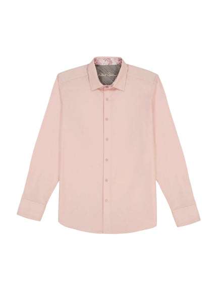 ODYSSEY LONG SLEEVE BUTTON DOWN SHIRT IN PINK