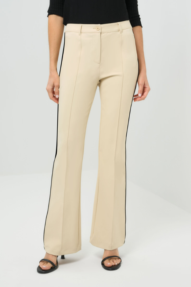 WINNY STRIPE PERFORMANCE TWILL BOOTCUT PANT