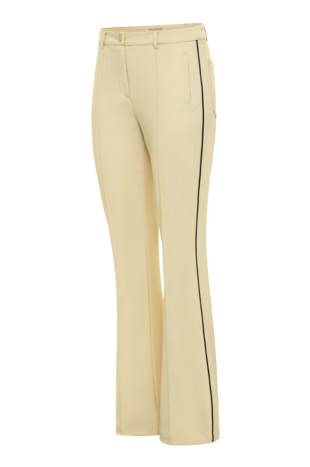 WINNY STRIPE PERFORMANCE TWILL BOOTCUT PANT