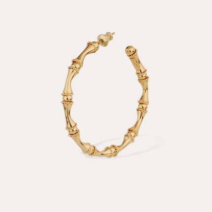 BAMBOO HOOP EARRINGS
