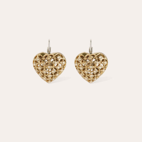 CORACAO STRASS EARRINGS