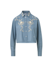 ADERES BEADED BUTTON DOWN SHIRT