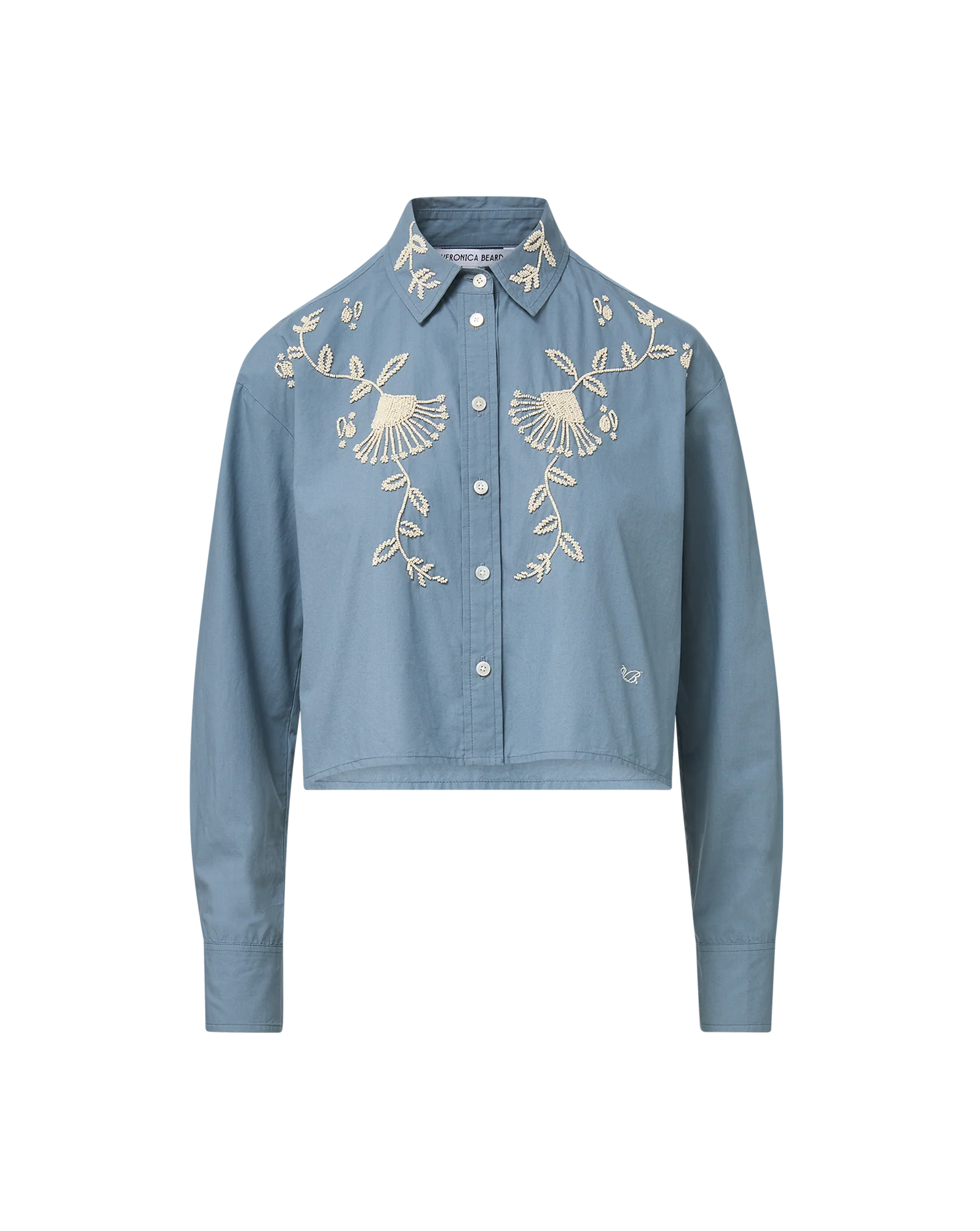 ADERES BEADED BUTTON DOWN SHIRT