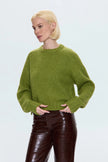 ADINA SWEATER IN PEA GREEN