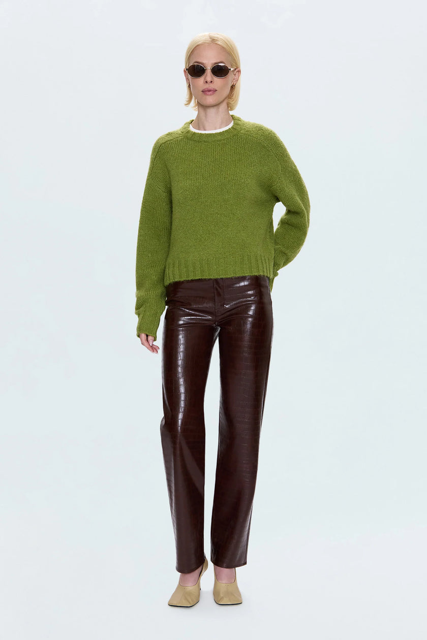 ADINA SWEATER IN PEA GREEN