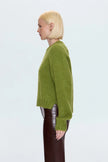 ADINA SWEATER IN PEA GREEN