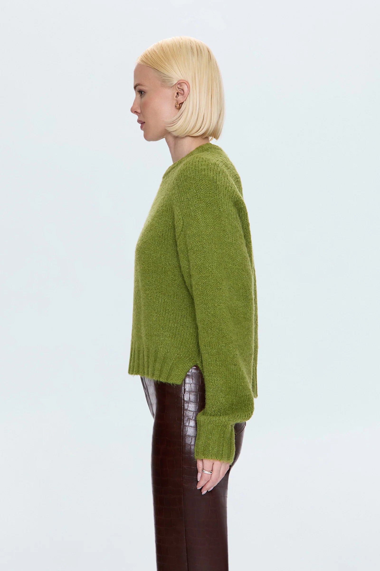 ADINA SWEATER IN PEA GREEN