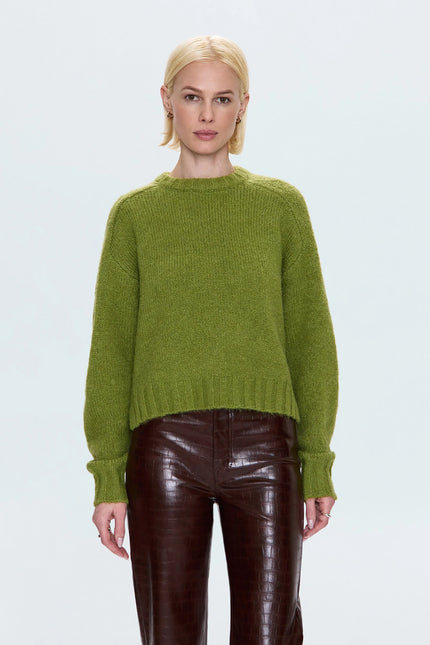 ADINA SWEATER IN PEA GREEN