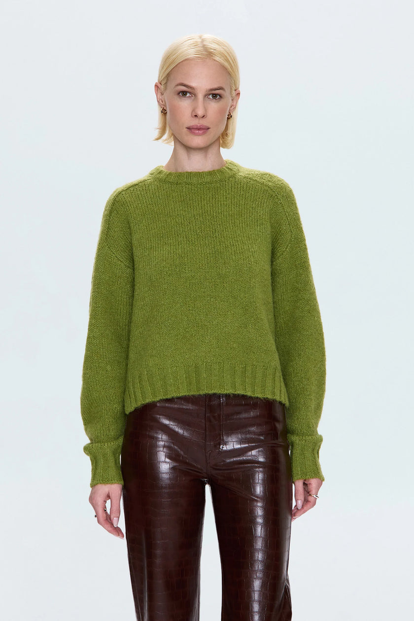 ADINA SWEATER IN PEA GREEN