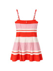 NELLY BUSTIER MINI DRESS IN TULIP STRIPE