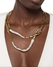 SOLANALES CRYSTAL TWISTED COLLAR NECKLACE