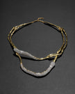 SOLANALES CRYSTAL TWISTED COLLAR NECKLACE