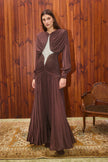 SILVIO RUCHED MIDI DRESS