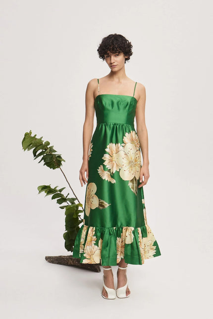 SAGE MIDI DRESS