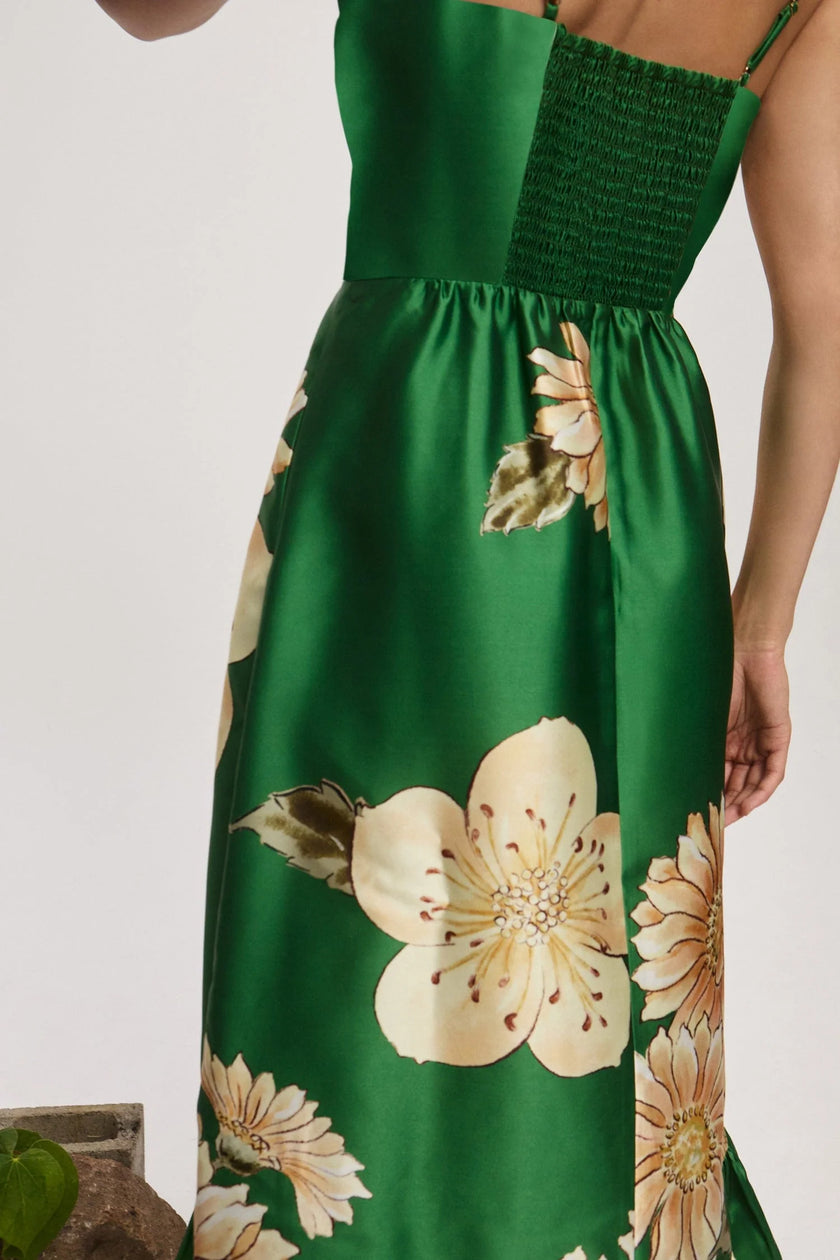 SAGE MIDI DRESS
