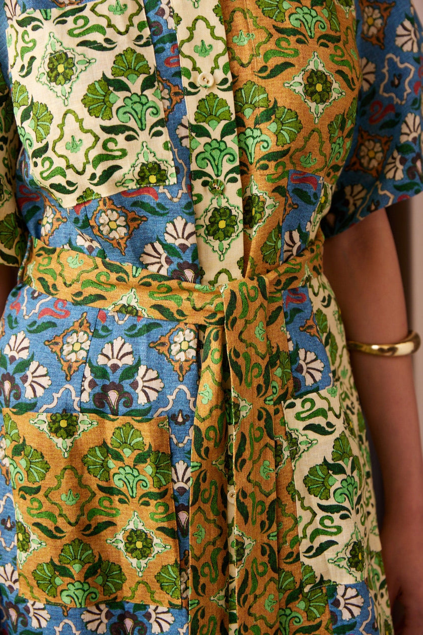 ALI SPLICED MINI DRESS