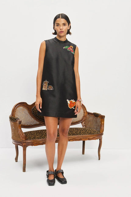 GINGER EMBELLISHED MINI DRESS