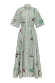 BISOU EMBROIDERED SHIRTDRESS