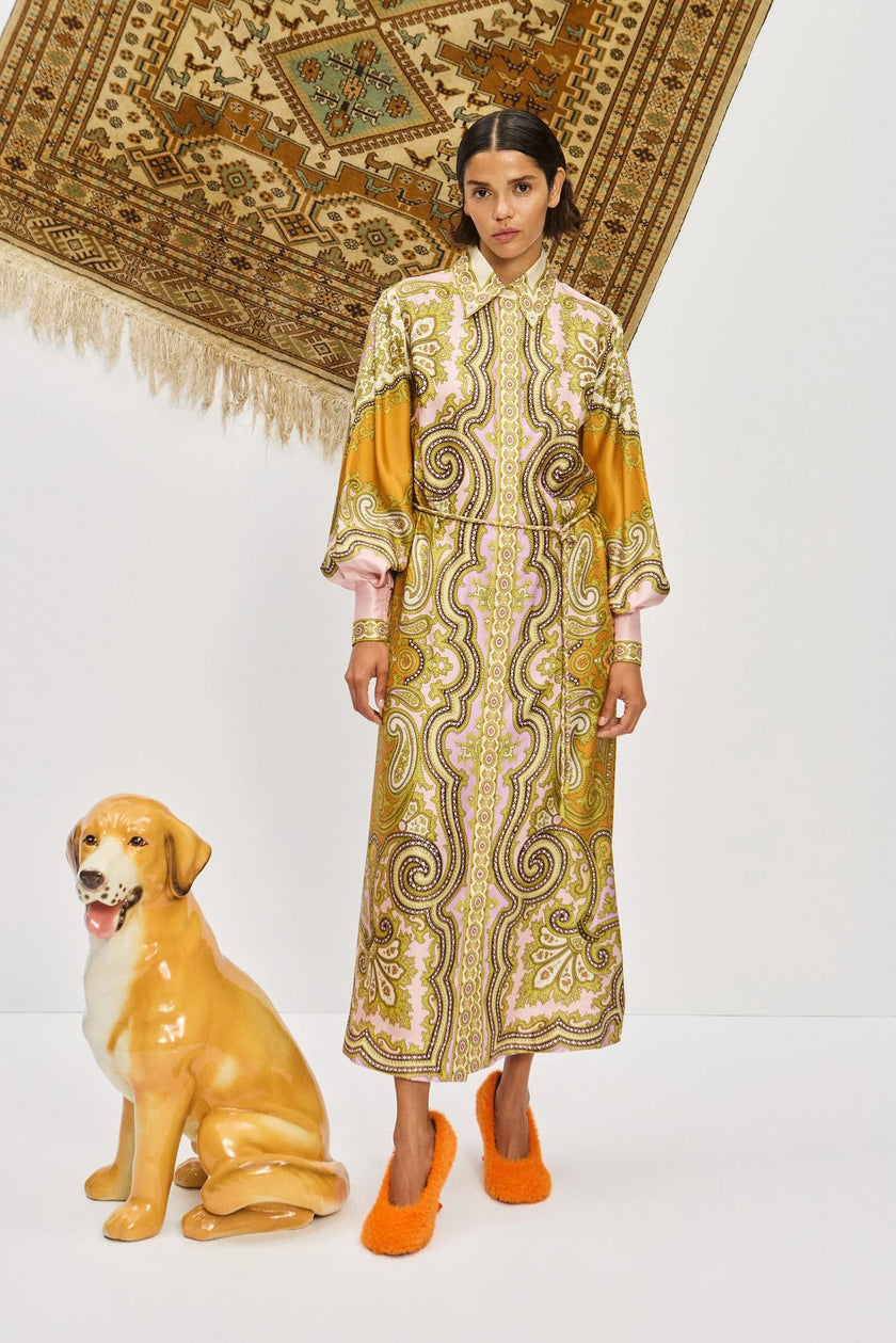 CLEMENZA SILK SHIRTDRESS