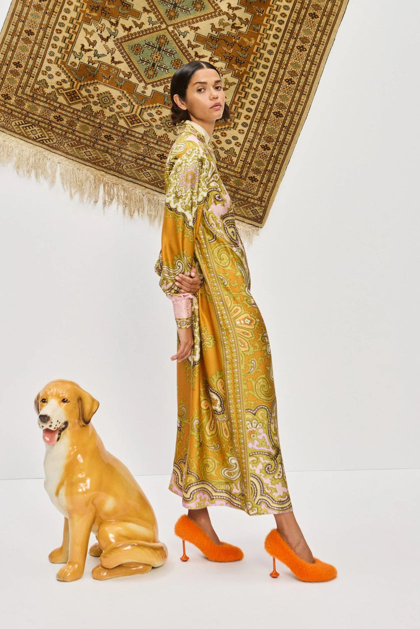 CLEMENZA SILK SHIRTDRESS