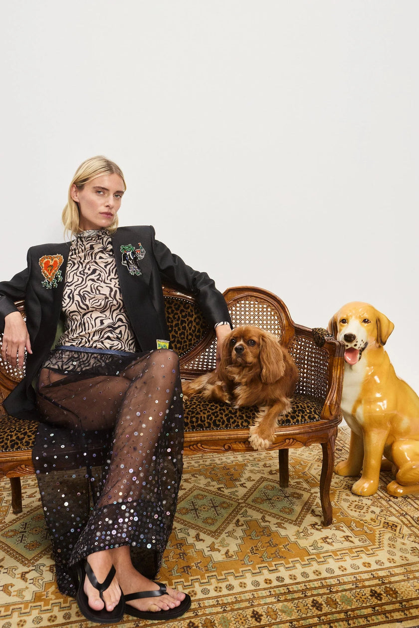 GINGER EMBELLISHED BLAZER