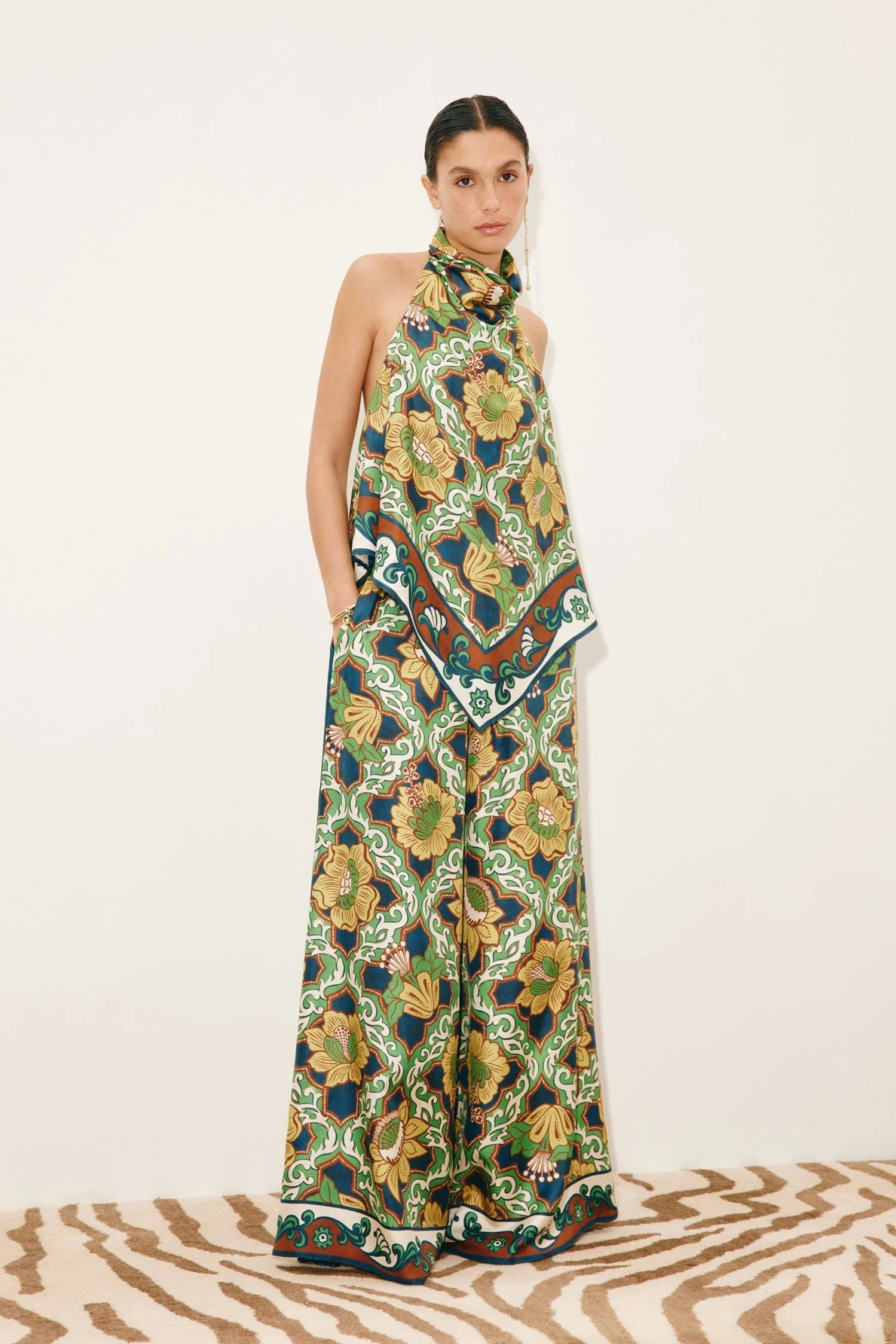 LIANA SILK PALAZZO PANT