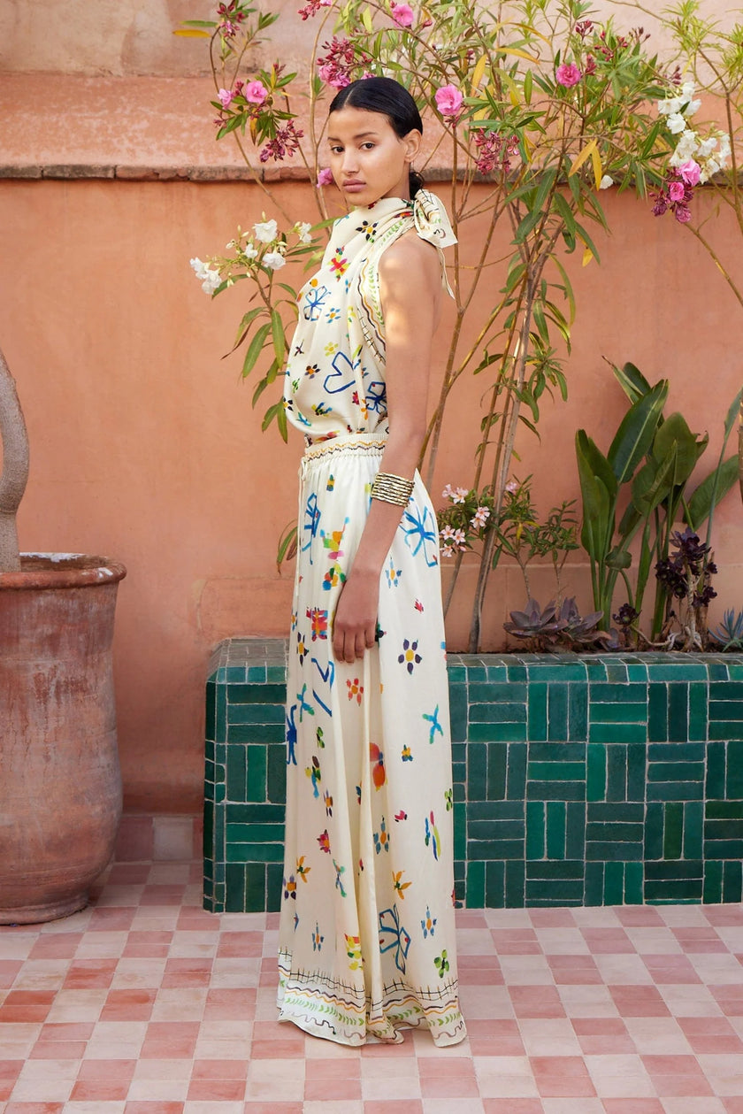 SIDI SILK PALAZZO PANT