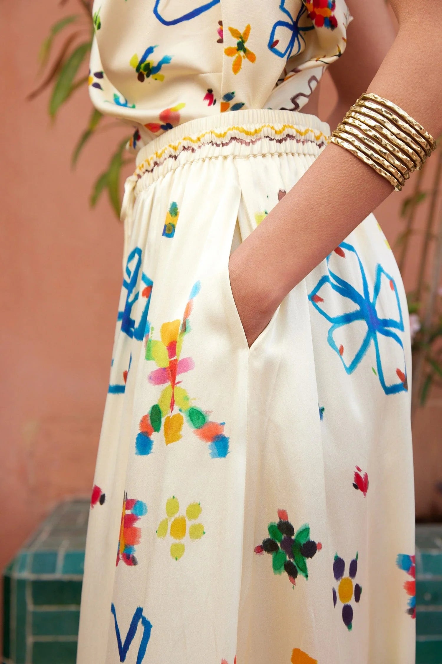 SIDI SILK PALAZZO PANT