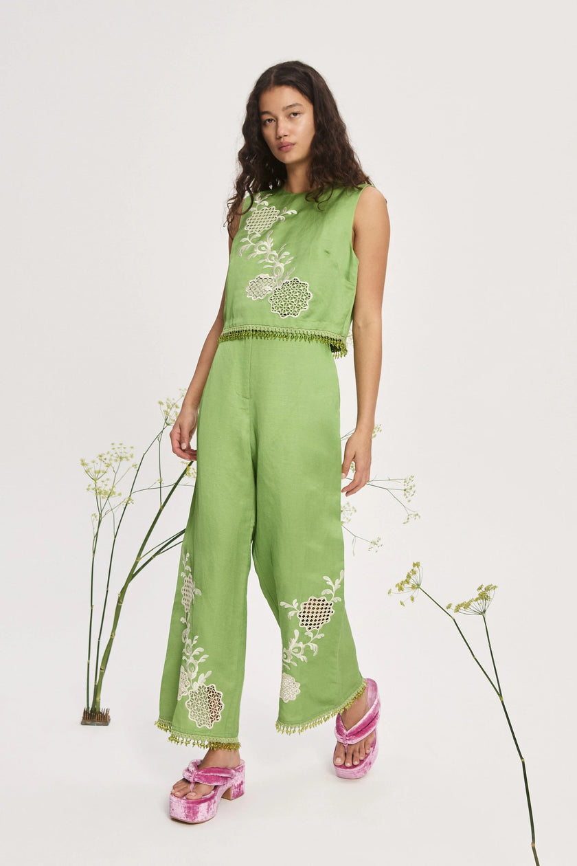 LUISA EMBROIDERED TOP