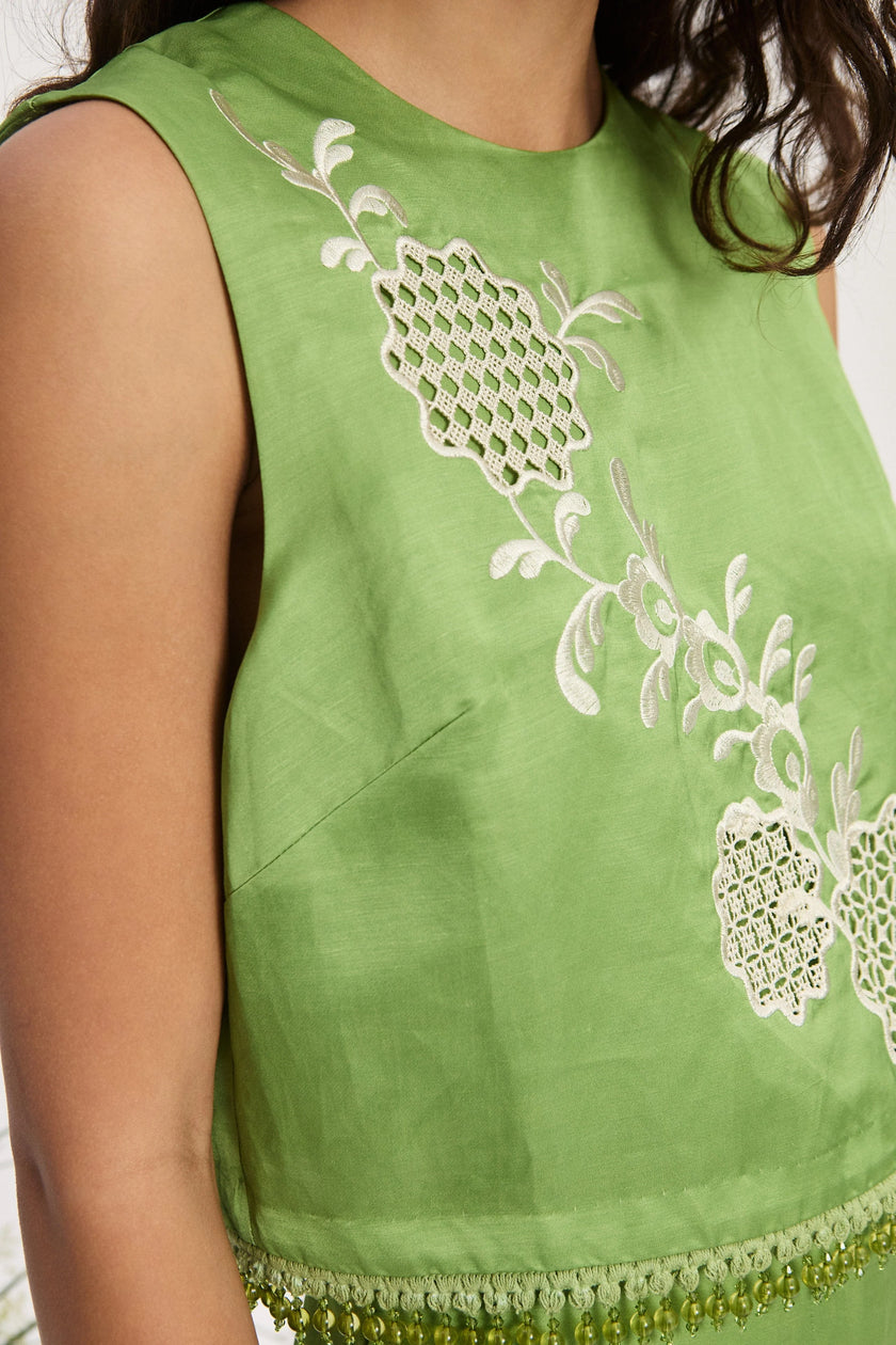 LUISA EMBROIDERED TOP