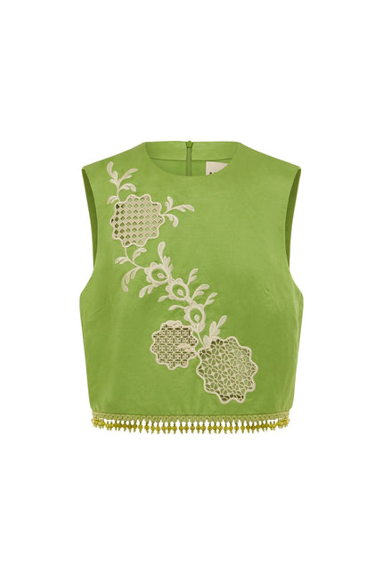 LUISA EMBROIDERED TOP