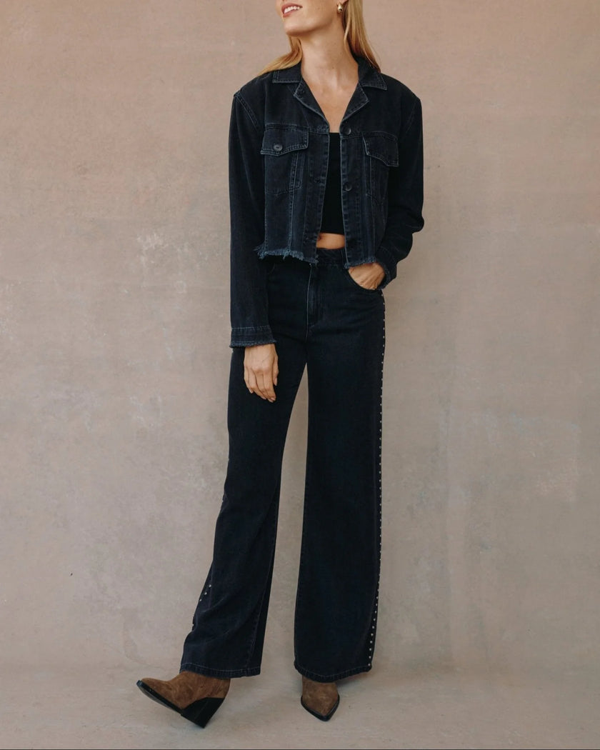 ANYA STUDDED VINTAGE JEAN