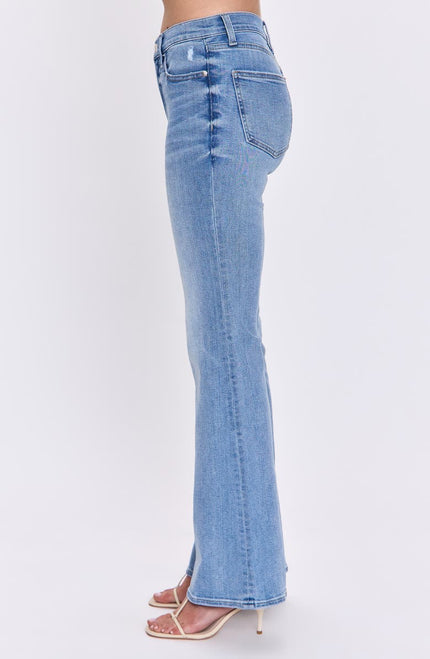 KINSLEY MID RISE ULTRA FLARE JEAN IN CAPIVATE
