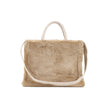 SMALL FAUX FUR BASKET HANDBAG