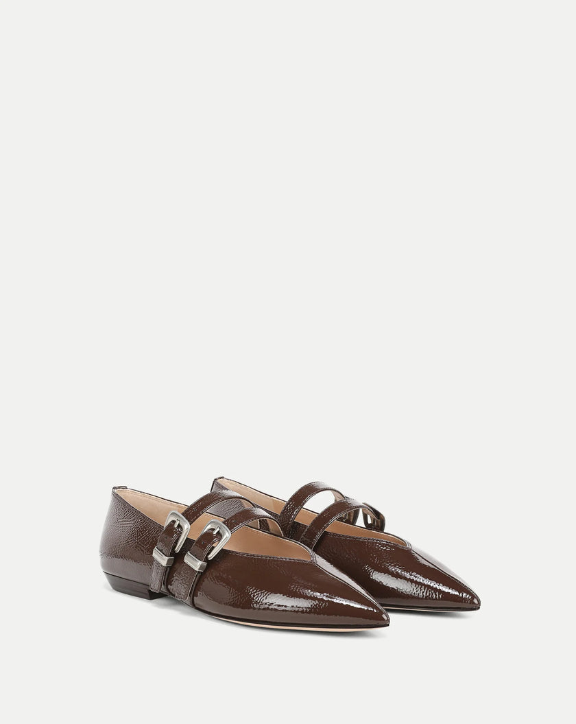 BANCROFT LEATHER MARY JANE FLAT