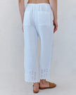 BEACH CROP WITH EMBROIDERED HEM