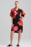 BOLD POPPY CRINKLE DOLMAN SHIRTDRESS