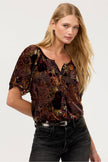 AVAH BUTTON DOWN SHIRT IN JOANNA BURNOUT