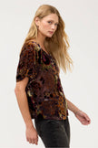 AVAH BUTTON DOWN SHIRT IN JOANNA BURNOUT