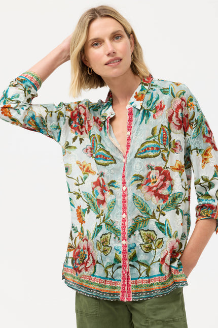 THE AUDREY BUTTON UP SHIRT IN GILLIAN